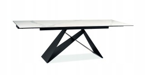 STÓŁ WESTIN III CERAMIC BIAŁY MARMUR (180-260)X90