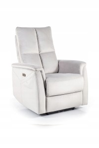 FOTEL ROZKŁADANY NEPTUN VELVET jasny SZARY BL03