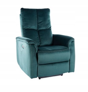 FOTEL ROZKŁADANY NEPTUN M VELVET CZIELONY MASAŻ