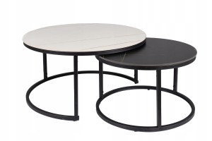 ŁAWA FERRANTE B CZARNY MAT/BIAŁY MAT FI80 FI60