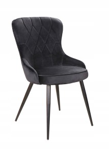 KRZESŁO LOTUS VELVET czarny stelaż CZARNY BLUVEL19