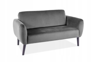 SOFA ELSA VELVET szary BLUVEL 14 / WENGE