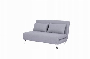 SOFA ZENIA SZARY TAP.137/CZARNY
