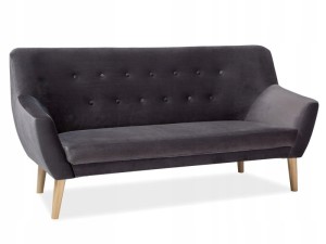 SOFA NORDIC 3 VELVET KOLOR SZARY TAPICERKA BLUVEL