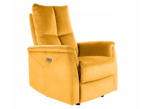 FOTEL ROZKŁADANY NEPTUN VELVET CURRY BLUVEL 68