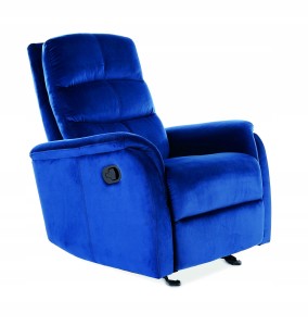 FOTEL ROZKŁADANY JOWISZ VELVET GRANATOWY BLUVEL 86