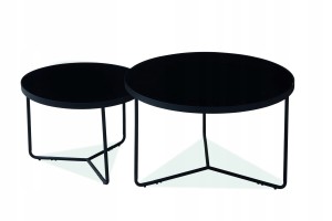 ŁAWA ITALIA CZARNY / CZARNY (ZESTAW)