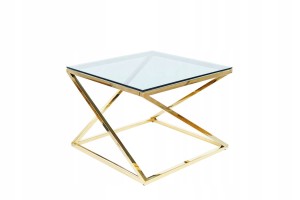 ŁAWA LIAM SZKŁO DYMIONE /ZŁOTY 60X60