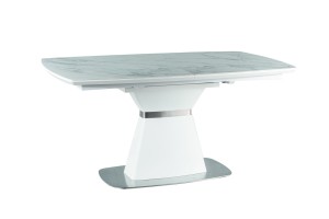 STÓŁ SATURN II CERAMIC BIAŁY EFEKT MARMURU/BIAŁY M