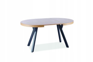 STÓŁ DOMINGO OKLEINA NATURALNA DĄB/CZARNY FI100 (1