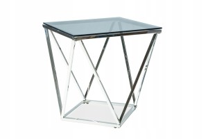 Ława Silver B 50x50 szklana Modern