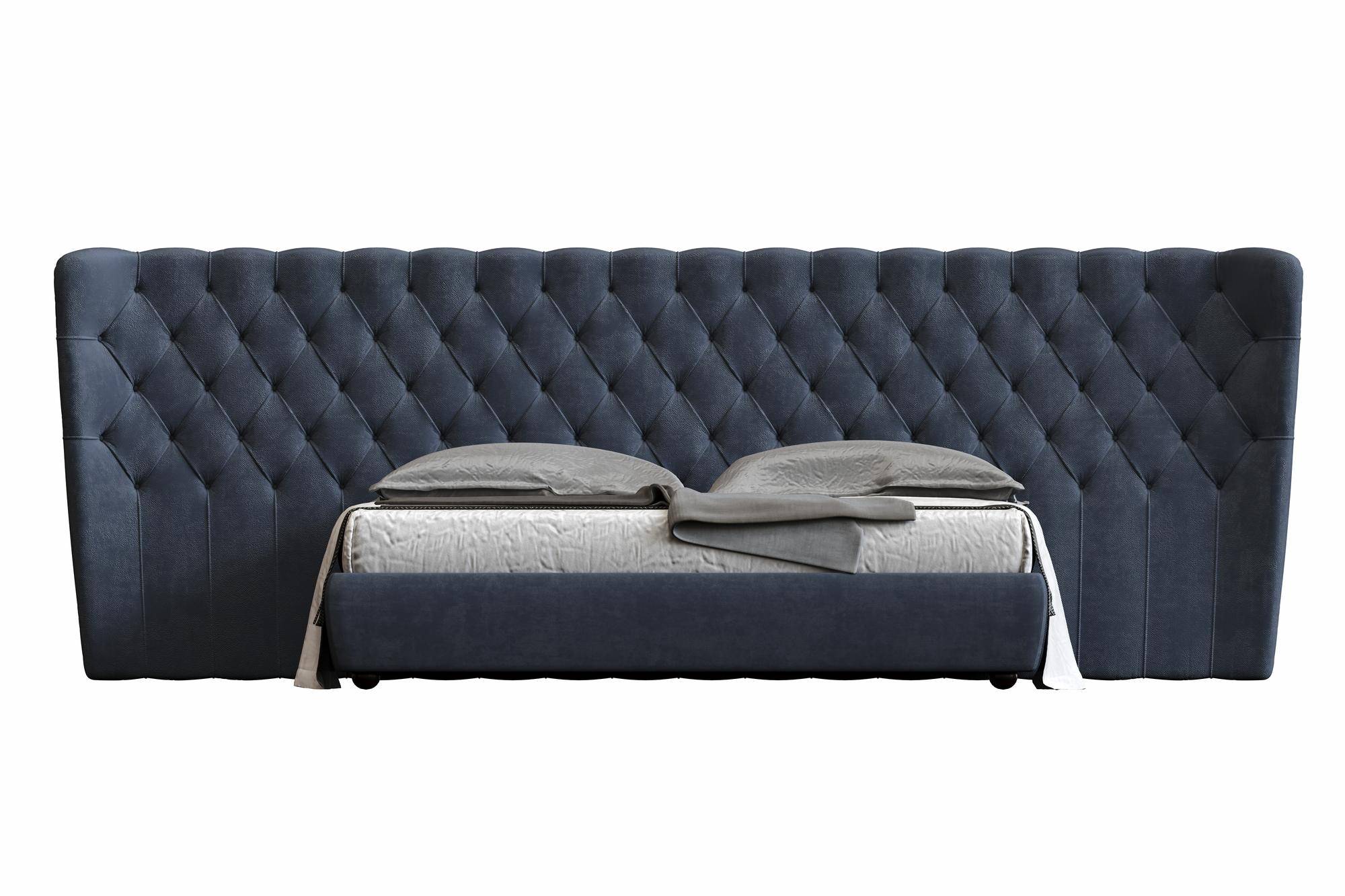 Łóżko dwuosobowe z zagłówkiem 160x200 velvet Aspen jako synonim komfortu i stylu